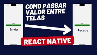 React Native  aula 13  Como passar props entre telas [upl. by Chow986]