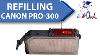 How to refill CANON PFI300 PRO300 Ink Cartridges [upl. by Fredela]