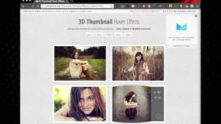 3D Thumbnail Hover Effects Using CSS3 and jQuery [upl. by Ardeahp818]