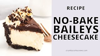 How to make NO BAKE Baileys cheesecake  Top Tips and Step By Step Recipe [upl. by Grearson]