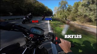 RKF 125 RIDE WITH R125 AND CBR125  4K [upl. by Romelle846]