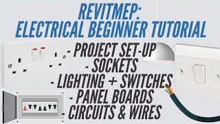 Revit Electrical Beginner Tutorial  Power Lighting Sockets and Circuits [upl. by Sander400]