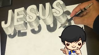 COMO FAZER O NOME JESUS EM 3D [upl. by Varian]