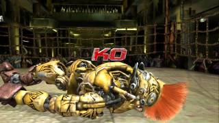 Real Steel The Game All Fights Xbox 360 HD [upl. by Akinom782]