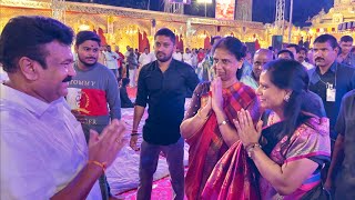 Minister Kavitha amp Sabitha Indirareddy at Talasani Srinivas Yadav Ayyappa Pooja 2023  Talasani [upl. by Jaddan]