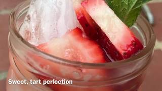 Homemade Strawberry Lemonade Recipe  How to Make Fresh Strawberry Lemonade from Scratch [upl. by Nagiem]