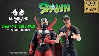 NEW Spawn™ Spawn™ amp Todd McFarlane 2Pack 7quot Figures McFarlane Toys 30th  Action Figure Showcase [upl. by Mahgirb807]