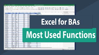 How Business Analysts Use Excel  Business Analysis Software Tutorial [upl. by Aldarcy]