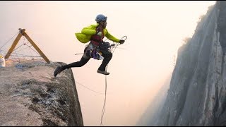 Huge rope swing in Yosemite [upl. by Dearden955]