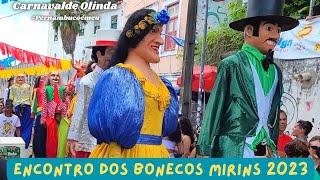 Encontro Dos Bonecos Gigantes Mirins De Olinda 2023  Carnaval de Olinda [upl. by Bennion]