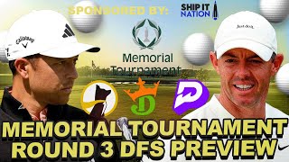 Memorial Tournament Round 3 Preview  Draftkings DFS Showdown Strategy Underdog  Prize Picks Props [upl. by Nalani]