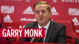 Garry Monk is unveiled as the new Boro boss at Rockliffe Park [upl. by Millwater]