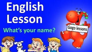 English Lesson 1  Hello Whats your name ABC  LEARN ENGLISH WITH CARTOONS [upl. by Idnas]