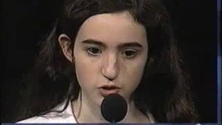 1997 Scripps National Spelling Bee  Final Round  Prem Murthy Trivedi Rebecca Sealfon [upl. by Nannahs172]