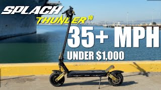 Fastest Dual Motor Electric Scooter Under 1k Splach Thunder 10 Review [upl. by Nnylatsyrc311]