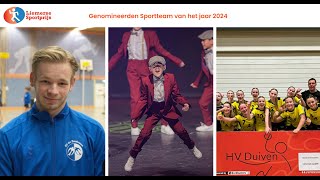 Liemerse Sportprijs 2024 nominaties categorie Sportteam [upl. by Lurline]