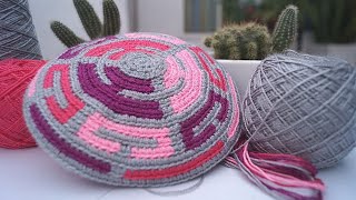 🌺 TUTORIAL Mini Mochila Wayúu Flores a Crochet  Parte 1 Base [upl. by Arihaz457]