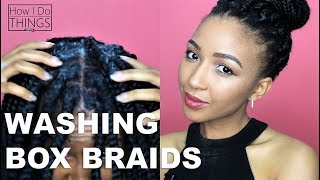 How To Wash Box Braids Without FRIZZ  Healthy Natural Hair Tips  How I Do Things Ep 6 [upl. by Reeva]