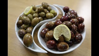 ПРОСТОЙ но ВКУСНЫЙ СПОСОБ МАРИНОВАННЫХ ОЛИВОК по Греческий MARINATE OLIVES [upl. by Fabrienne]