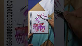 Miltonia Orchid jisoflower kpop abstractart shortvideo abstractpainting shorts short art [upl. by Azil837]