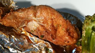 Salmon Fish Bake salmon salmonfish salmonfishbake salmonfishfoilbake [upl. by Diao]