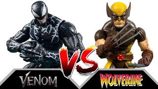 Marvel Legends  Venom Vs Wolverine Stop Motion Animation Battle [upl. by Norri]