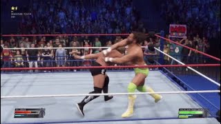 WWE 2k22 Wrestlemania 4 tournament finals Randy Savage vs Ted Dibiase [upl. by Eetsud]