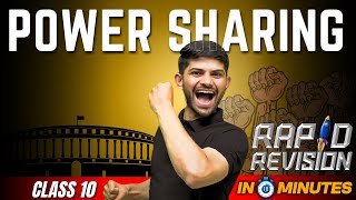 Power Sharing  10 Minutes Rapid Revision  Class 10 SST  202425 [upl. by Anialad]