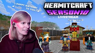 Hermits Singing amp Birthday Celebration 🥳  HERMITCRAFT 10 Livestream [upl. by Bergwall]