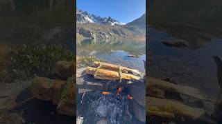 Doğal Taş Üstünde Kırmızı Benekli Alabalık 🏔️🐟  Cooking red spotted trout on natural stone [upl. by Kaitlin]