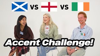 Scottish Irish and English Compare Accents For The First Time [upl. by Deth]