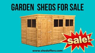 Garden Sheds For Sale UK  Best Deals Now On [upl. by Metabel]