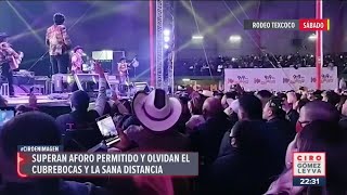 Se olvidan de la pandemia y saturan evento en Rodeo Texcoco  Noticias con Ciro Gómez Leyva [upl. by Nyliac]