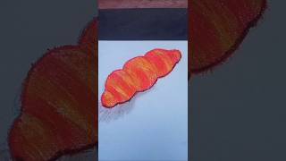 How to draw croissant 🥐youtubedrawingcroissant [upl. by Sowell]