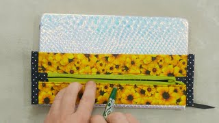 Easy Bookmarks with Pen Holder Pocket  Sewing Tutorial MYTKOandMYTKO [upl. by Amorette]