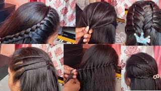 Five 5 beautiful design Hairstyle long hair design Hairstyleshairstyles hair Nirmala Hairstyles [upl. by Terrab]