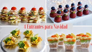 4 APERITIVOS y ENTRANTES para Navidad 20222023  Tapas Variadas y Muy Originales  DarixLAB [upl. by Zanze]