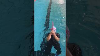 Wearing snorkels inside the water for down syndrome girls part 2 specialneeds [upl. by Atnovart487]