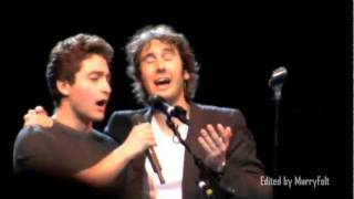 A young man in the audience sings with Josh Groban amp shocks him  Josh Page ForteTenors on AGT [upl. by Jobina]