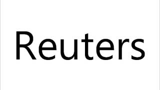 How to Pronounce Reuters [upl. by Gerianne]