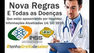 INSS NOVAS REGRAS E DOENÇAS QUE DÃO DIREITO HOJE A SE APOSENTAR POR INVALIDEZ  INFORMAÇÕES ATUAIS [upl. by Levison]