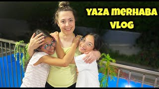 YAZA HAZIRLIK VLOG  HAVUZU AÇTIK MAYOLARIMIZI ALDIK  SILA VE MİRA [upl. by Georgia300]