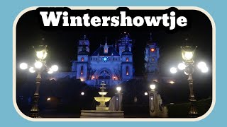 Wintershowtje op de gevel van Symbolica Efteling 2024 [upl. by Dole]