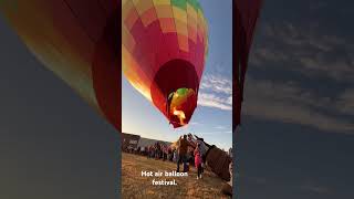 Hot air balloon festivalhotairballoon hotairballoonfestival [upl. by Anselmo]