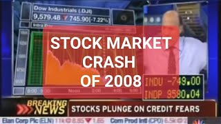 STOCK MARKET CRASH OF 2008 [upl. by Cathrin]