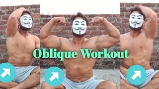 Obliques Workout At Home  Ghar Par Obliques Workout Kare🎯 [upl. by Hinze]