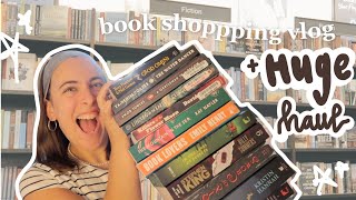 cozy book shopping vlog  HUGE book haul 20 books [upl. by Chev]