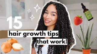 15 Hair Growth Tips that work [upl. by Pulchi]