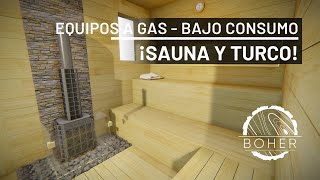 Diseño y Construcción Sauna y Baño Turco a Gas  Zona Húmeda  BOHER Saunas y Turcos Colombia [upl. by Niarbo40]