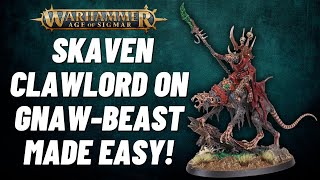 How to Paint The Skaven Clawlord on Gnawbeast from Skaventide Easy and Fast scheme [upl. by Assirahc]